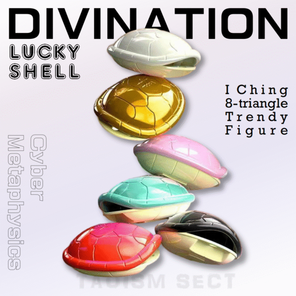 [turtle shell knickknack]Cyber divination random color good luck turtle; Stress-relieving I Ching eight-triangle online toy; Electroplated colorful handbag accessories; Trendy key-chains