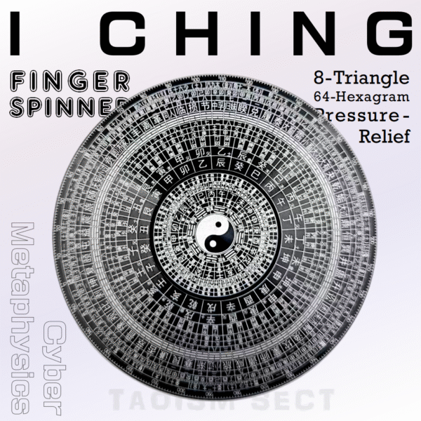 [Finger Spinner] Full-metal Tai Chi 64-Hexagram I Ching 8-Diagram Feng Shui Compass; Adult Stress Relief Toy