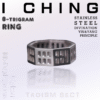 [8-Trigram Ring] Stainless steel decoration; BaGua Cultivation ring; gift for fellow taoist girl