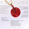 [Cinnabar Coin Pendant] Mountain Immortal necklace; Bronze coin lucky pendant; I Ching 8 Diagrams Evil-Repelling and Prosperity-Attracting Birthday Gift