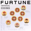 [5 Emperors Coin Set] Vermilion copper coin; taoist divination tool; lucky Furtune coins