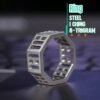 [8-Trigram Ring] Stainless steel decoration; BaGua Cultivation ring; gift for fellow taoist girl